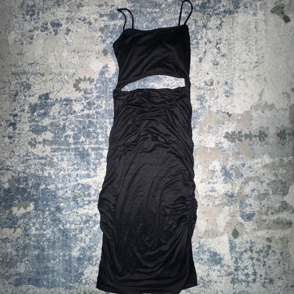 Windsor Women's Large Black Maxi Dress, Spaghetti Straps